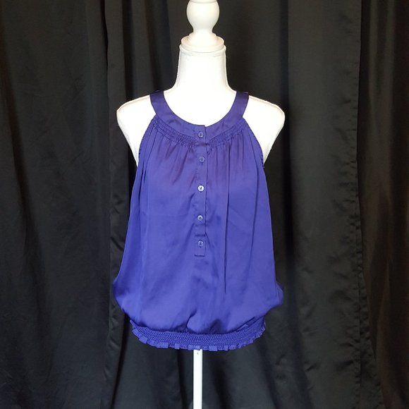 a.n.a Tops - Blue a.n.a halter top🌵